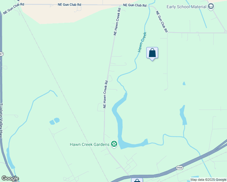 map of restaurants, bars, coffee shops, grocery stores, and more near 4600 Northeast Hawn Creek Road in McMinnville
