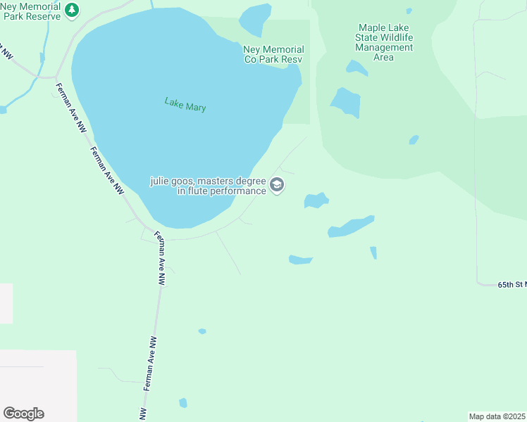 map of restaurants, bars, coffee shops, grocery stores, and more near 6744 Estes Avenue Northwest in Maple Lake