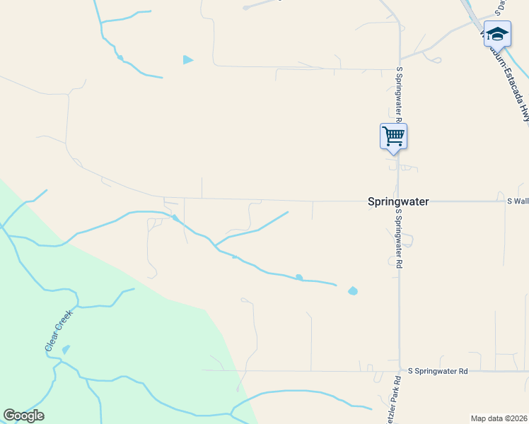 map of restaurants, bars, coffee shops, grocery stores, and more near 25230 South Wallens Road in Estacada