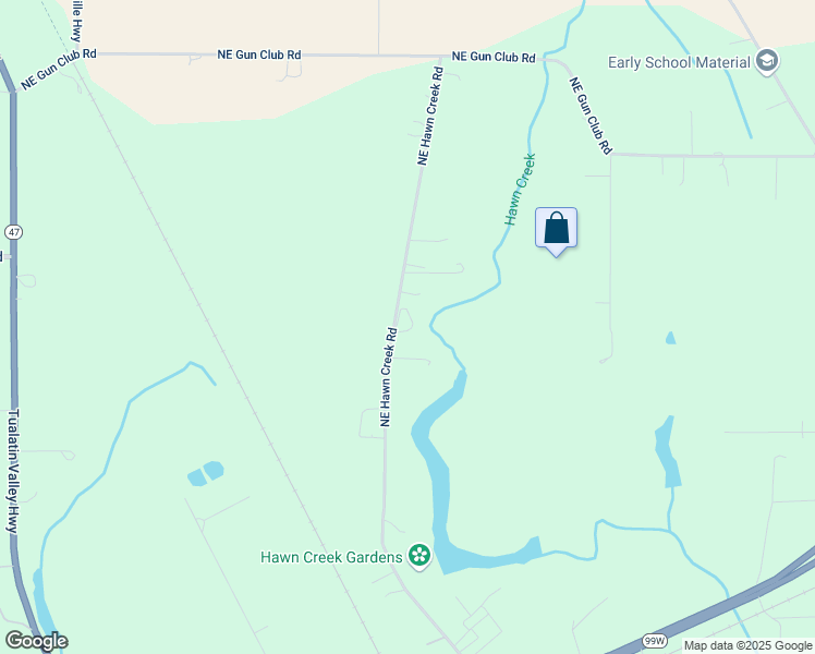 map of restaurants, bars, coffee shops, grocery stores, and more near 4600 Northeast Hawn Creek Road in McMinnville