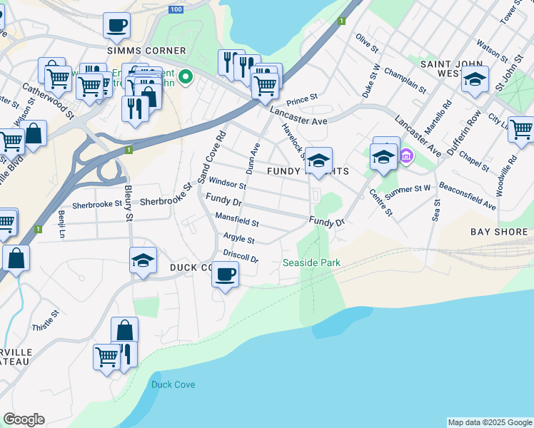 438 Fundy Drive, Saint John NB Walk Score