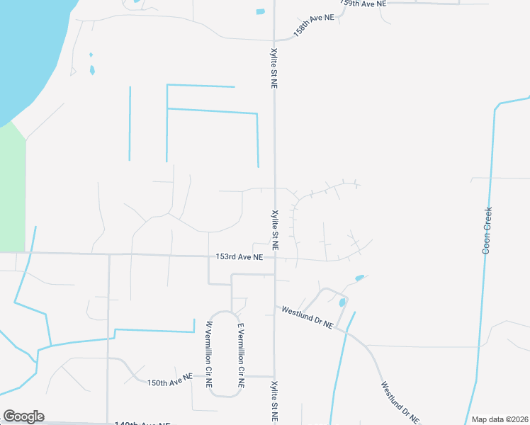 map of restaurants, bars, coffee shops, grocery stores, and more near 15326 Yancy Street Northeast in Ham Lake