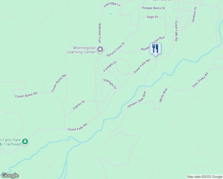 map of restaurants, bars, coffee shops, grocery stores, and more near Candlelight Meadow Drive in Gallatin Gateway