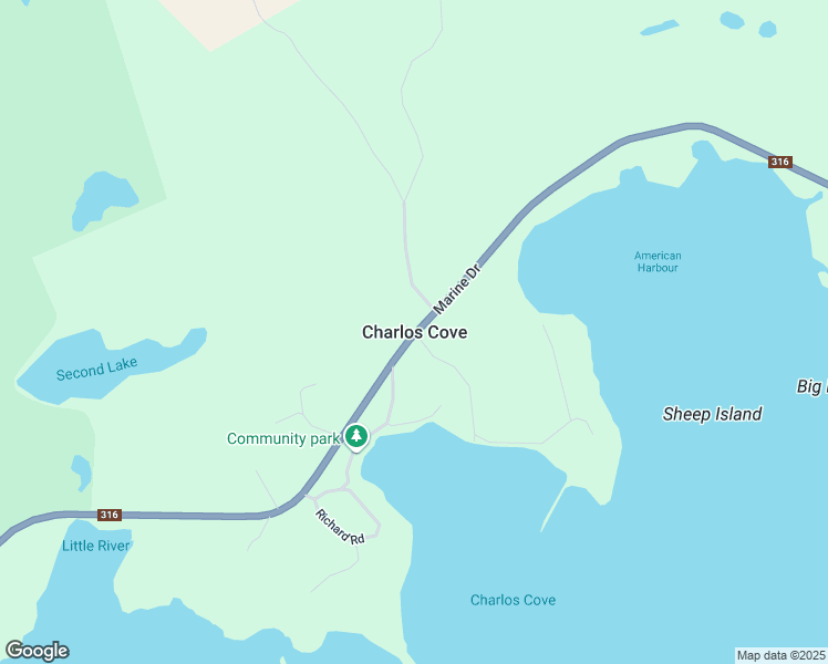 map of restaurants, bars, coffee shops, grocery stores, and more near in Charlos Cove