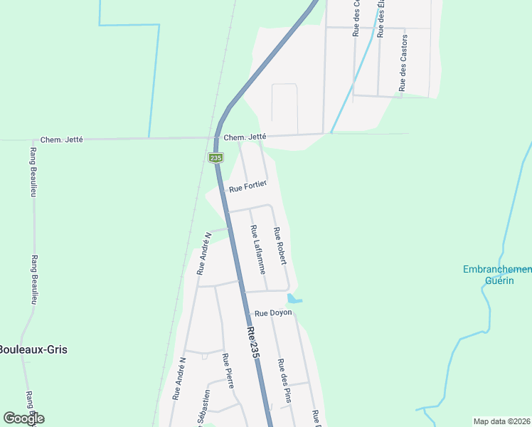 map of restaurants, bars, coffee shops, grocery stores, and more near 225 Rue Guérin in Sainte-Sabine