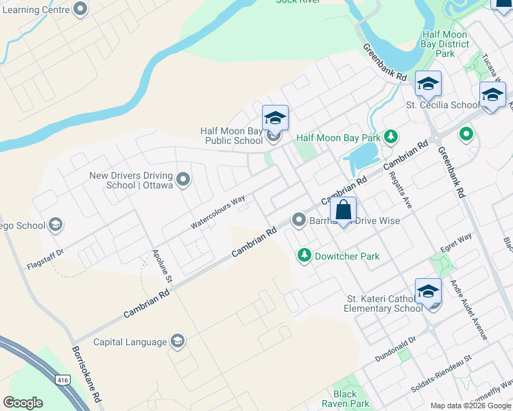map of restaurants, bars, coffee shops, grocery stores, and more near in Ottawa