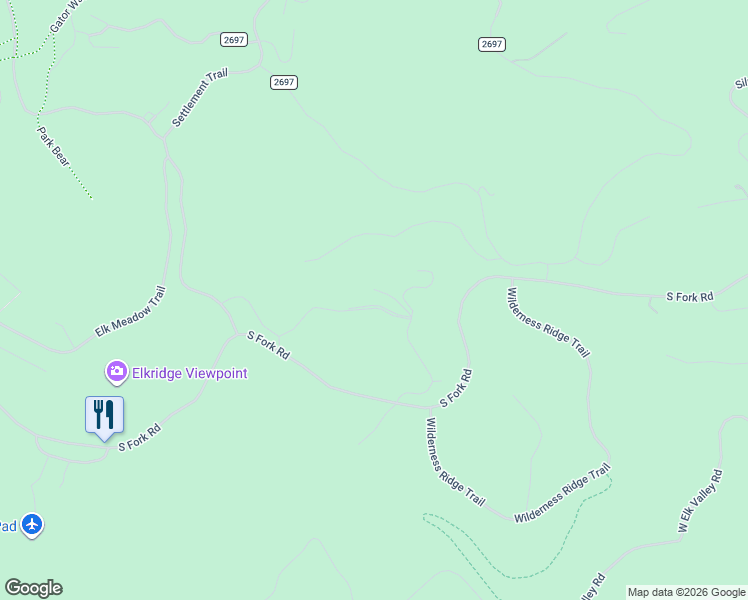 map of restaurants, bars, coffee shops, grocery stores, and more near 422 Wildridge Fork in Big Sky