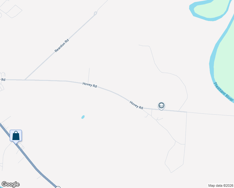 map of restaurants, bars, coffee shops, grocery stores, and more near Hovey Road in Milo