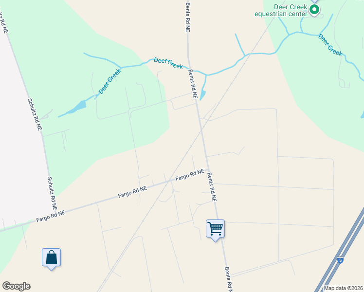 map of restaurants, bars, coffee shops, grocery stores, and more near 23045 Bents Road Northeast in Aurora