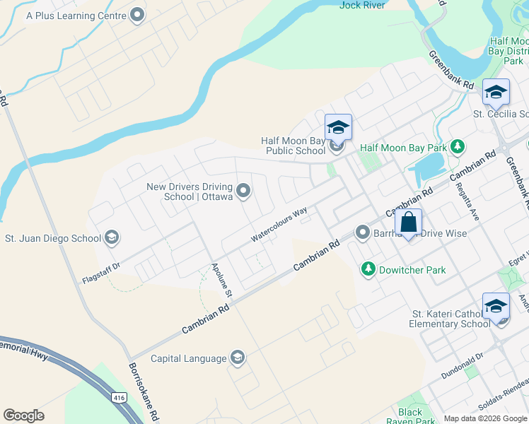 map of restaurants, bars, coffee shops, grocery stores, and more near in Ottawa