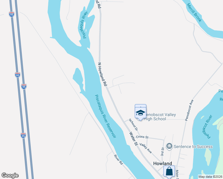 map of restaurants, bars, coffee shops, grocery stores, and more near 3 Chase Street in Howland