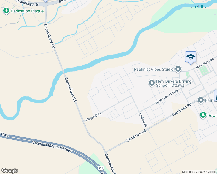 map of restaurants, bars, coffee shops, grocery stores, and more near in Nepean