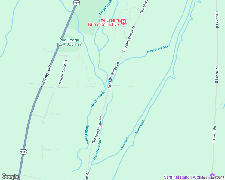 map of restaurants, bars, coffee shops, grocery stores, and more near 180 Two Mile Bridge Road in Roberts