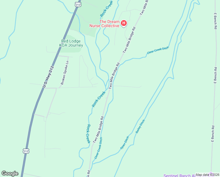 map of restaurants, bars, coffee shops, grocery stores, and more near 180 Two Mile Bridge Road in Roberts