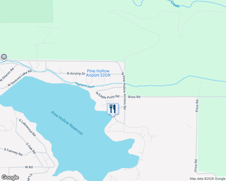 map of restaurants, bars, coffee shops, grocery stores, and more near 59 North Eagle Point Road in Tygh Valley