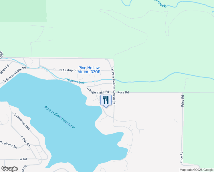 map of restaurants, bars, coffee shops, grocery stores, and more near 59 North Eagle Point Road in Tygh Valley