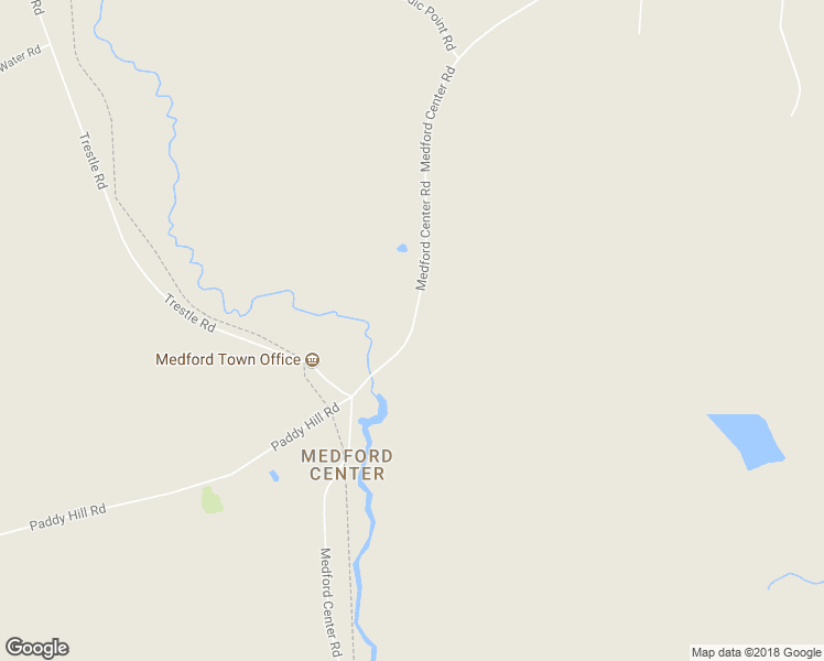 map of restaurants, bars, coffee shops, grocery stores, and more near Medford Center Road in Medford