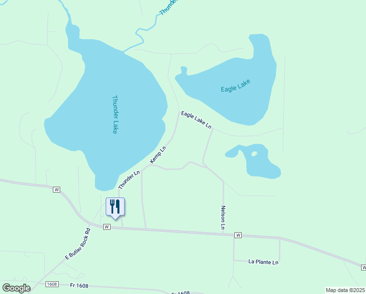 map of restaurants, bars, coffee shops, grocery stores, and more near 7925 Kemp Lane in Crivitz