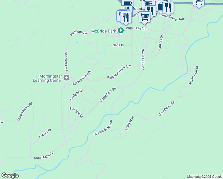 map of restaurants, bars, coffee shops, grocery stores, and more near 1041 Ousel Falls Road in Gallatin Gateway