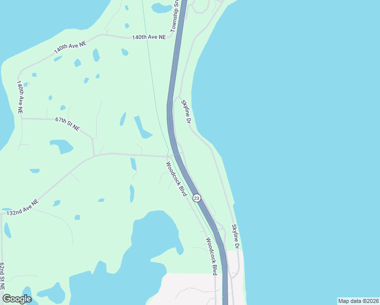 map of restaurants, bars, coffee shops, grocery stores, and more near 13560 Skyline Drive in Spicer