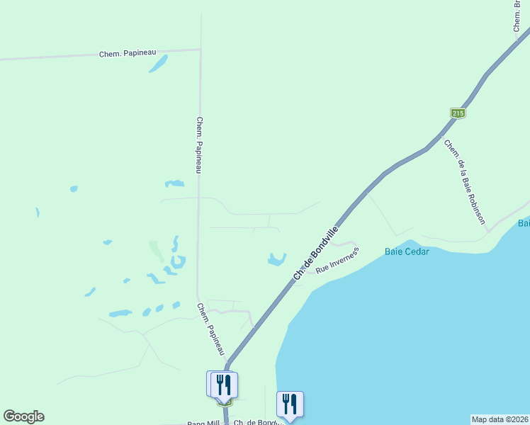 map of restaurants, bars, coffee shops, grocery stores, and more near 6 Rue Stone Haven in Fulford