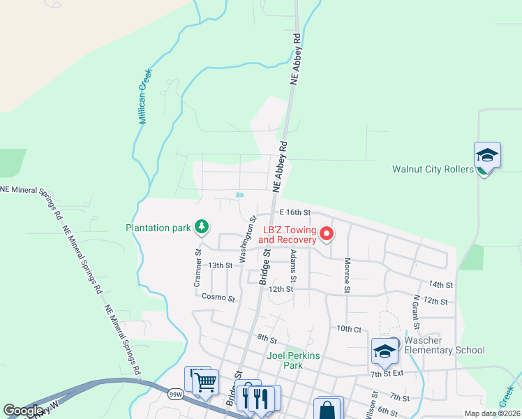 map of restaurants, bars, coffee shops, grocery stores, and more near 1620 Lena Court in Lafayette