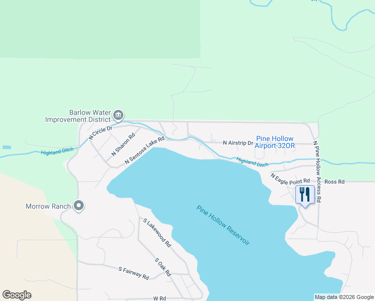 map of restaurants, bars, coffee shops, grocery stores, and more near 114 North Sentosa Lake Road in Tygh Valley