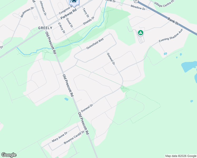 map of restaurants, bars, coffee shops, grocery stores, and more near 1628 Stanleyfield Crescent in Ottawa