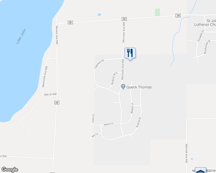 map of restaurants, bars, coffee shops, grocery stores, and more near 1285 Cypress Drive West in Annandale