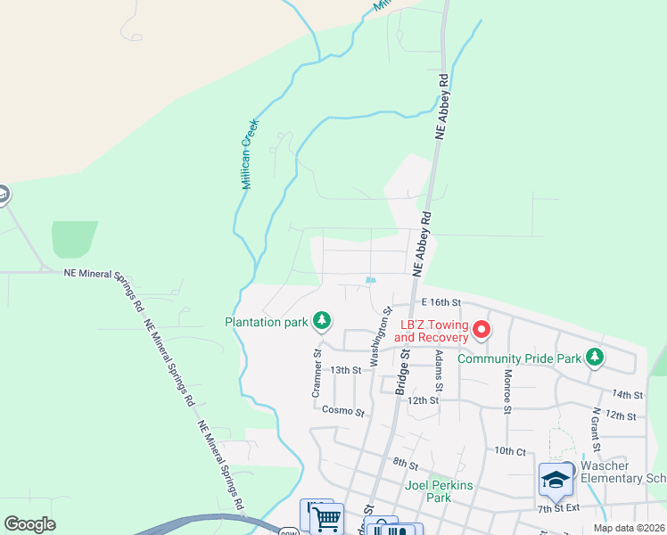 map of restaurants, bars, coffee shops, grocery stores, and more near 282 W 17th Street in Lafayette