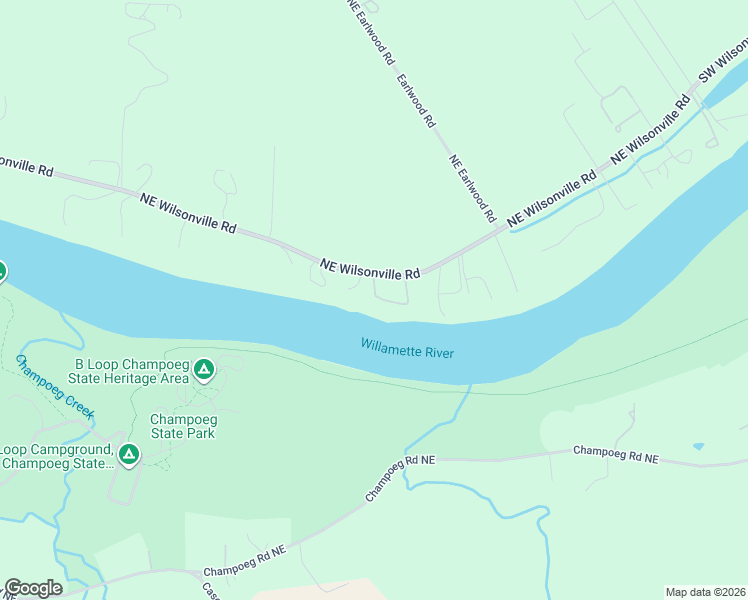 map of restaurants, bars, coffee shops, grocery stores, and more near 35960 Northeast Wilsonville Road in Newberg