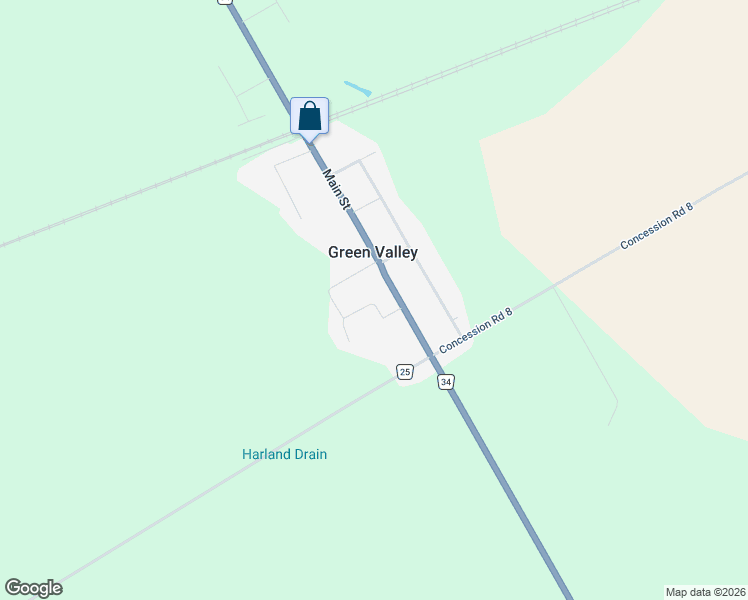 map of restaurants, bars, coffee shops, grocery stores, and more near 20393 Park Crescent in Green Valley