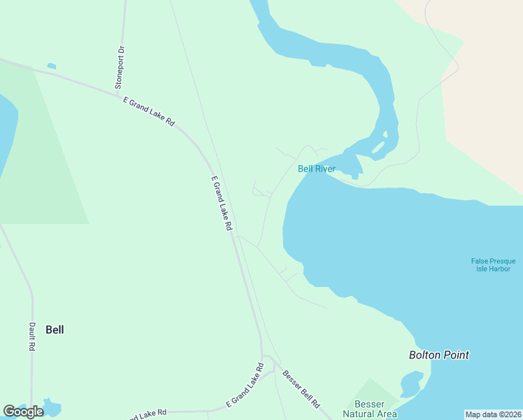 map of restaurants, bars, coffee shops, grocery stores, and more near 11166-11618 Bell Bay Road in Presque Isle