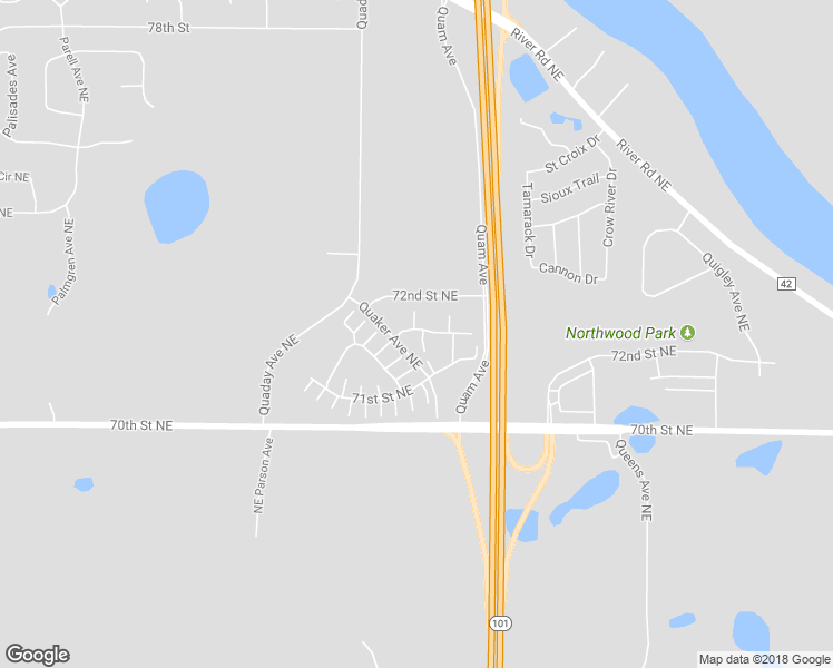 map of restaurants, bars, coffee shops, grocery stores, and more near 16099 71st Lane Northeast in Otsego