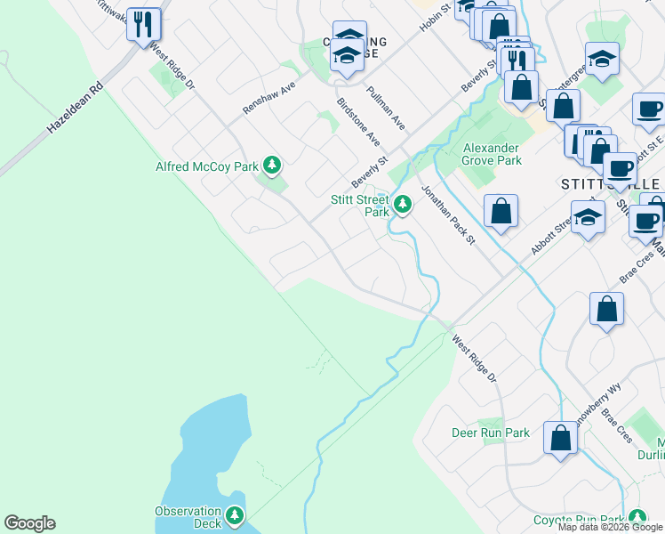 map of restaurants, bars, coffee shops, grocery stores, and more near in Ottawa