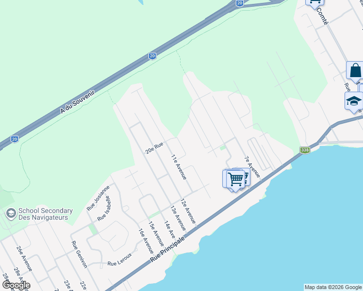 map of restaurants, bars, coffee shops, grocery stores, and more near 268 Rue Raymond-Benoît in Saint-Zotique