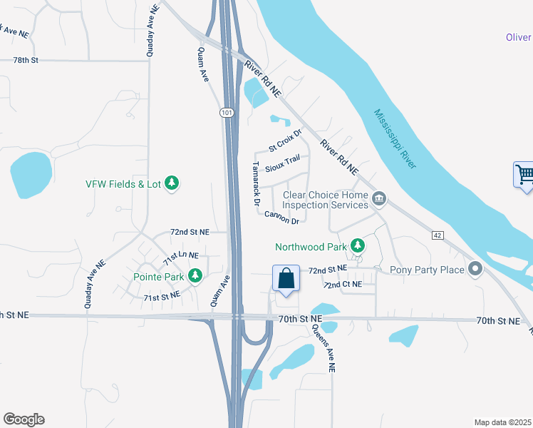 map of restaurants, bars, coffee shops, grocery stores, and more near 29 Cannon Drive in Otsego