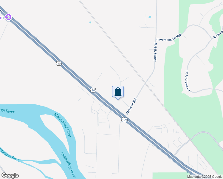 map of restaurants, bars, coffee shops, grocery stores, and more near 9875 U.S. 10 in Elk River