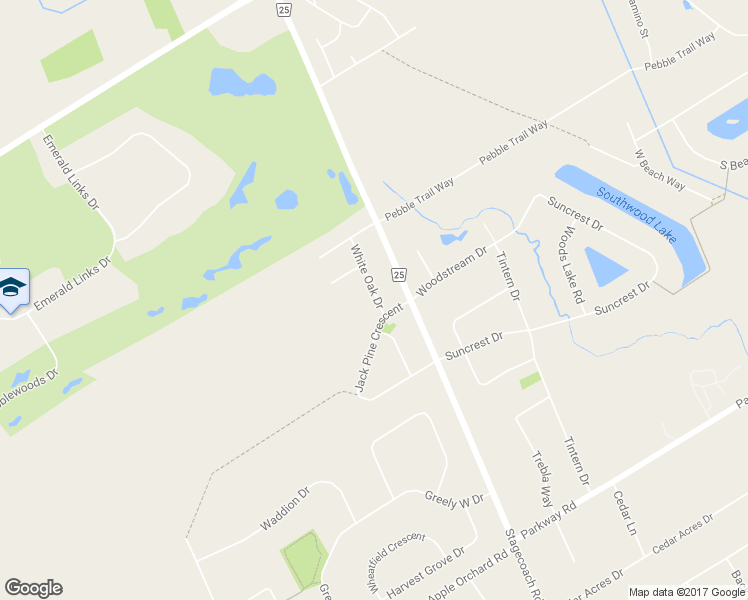 map of restaurants, bars, coffee shops, grocery stores, and more near 1212 White Oak Drive in Ottawa