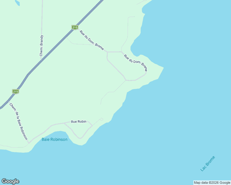 map of restaurants, bars, coffee shops, grocery stores, and more near 123 Rue du Domaine Brome in Lac-Brome