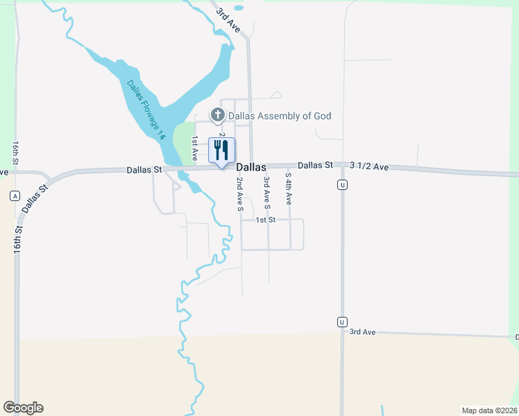 map of restaurants, bars, coffee shops, grocery stores, and more near 107 2nd Avenue South in Dallas