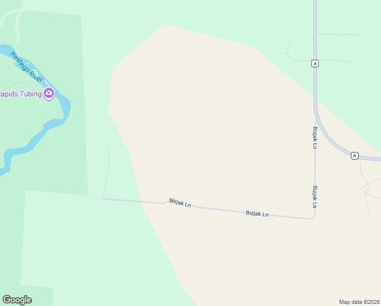 map of restaurants, bars, coffee shops, grocery stores, and more near 10304 Bizjak Lane in Crivitz