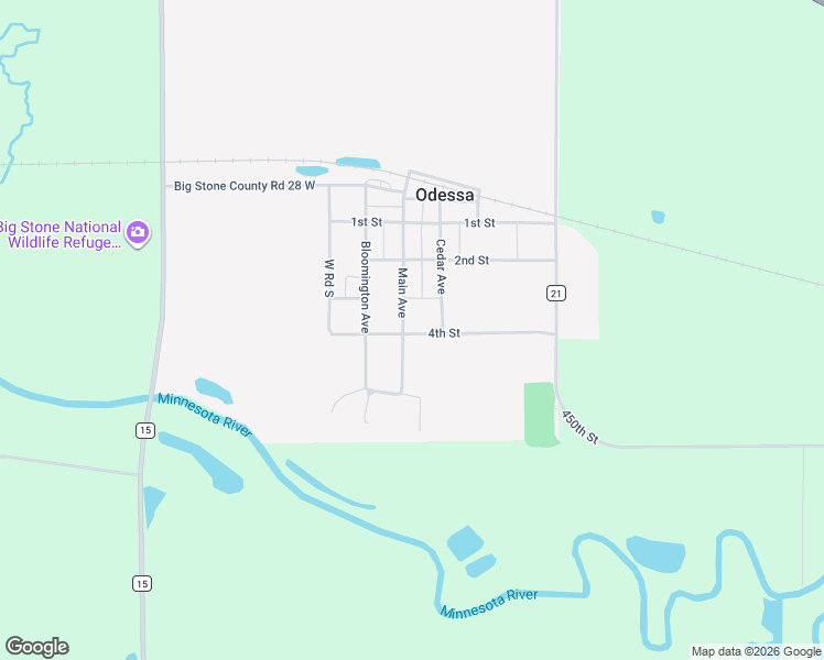map of restaurants, bars, coffee shops, grocery stores, and more near 117 4th Street in Odessa