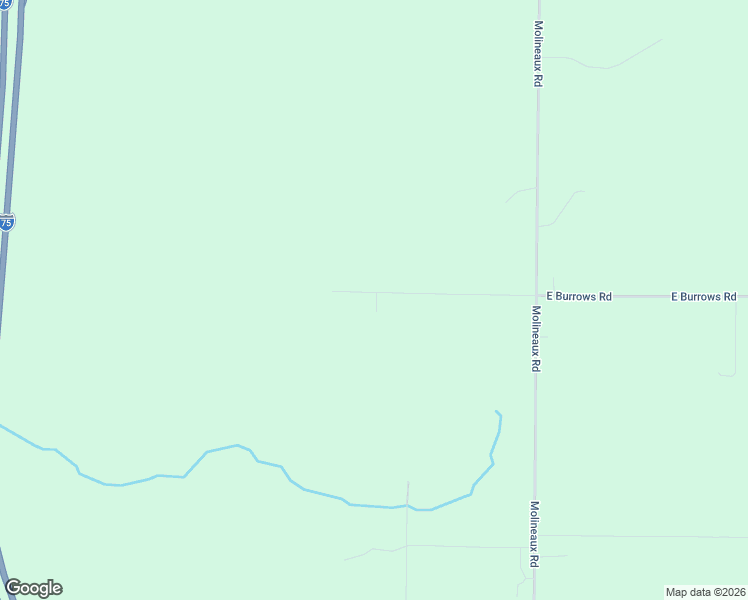 map of restaurants, bars, coffee shops, grocery stores, and more near 4014-5000 West Burrows Road in Wolverine