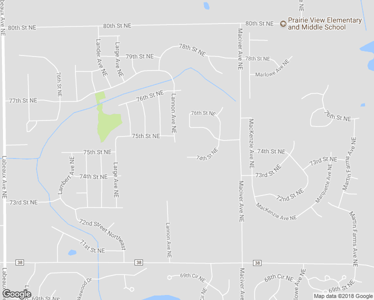 map of restaurants, bars, coffee shops, grocery stores, and more near 11798 74th Street Northeast in Albertville