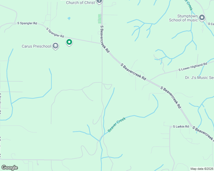 map of restaurants, bars, coffee shops, grocery stores, and more near 23942 South Powder Road in Beavercreek