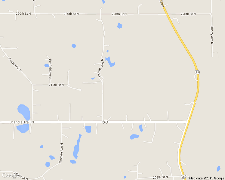 map of restaurants, bars, coffee shops, grocery stores, and more near 21455 Pomroy Avenue North in Scandia