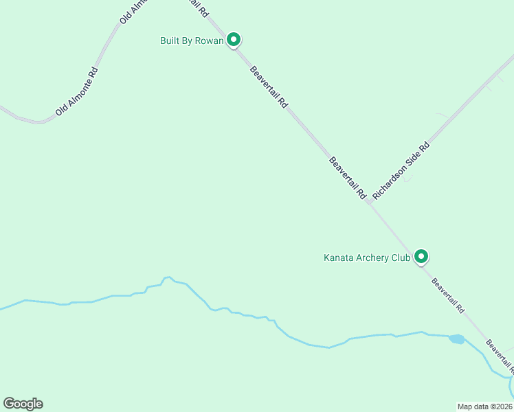 map of restaurants, bars, coffee shops, grocery stores, and more near Richardson Side Road in Ottawa