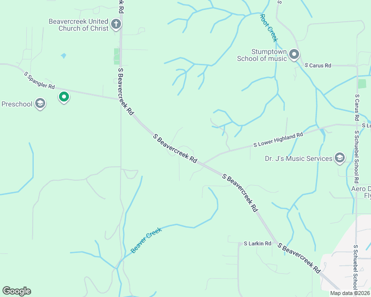 map of restaurants, bars, coffee shops, grocery stores, and more near 23860 South Beavercreek Road in Beavercreek