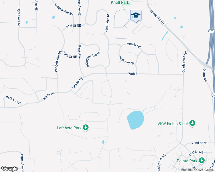 map of restaurants, bars, coffee shops, grocery stores, and more near 15499 77th Street Northeast in Otsego